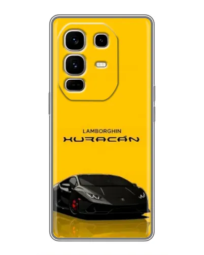 Чехол для Infinix Note 50 Pro Plus с картинкой «Lamborghini Huracan черный»