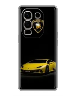 Чехол для Infinix Note 50 Pro Plus с картинкой «Lamborghini желтый акцент»
