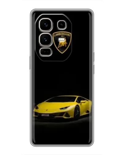 Чехол для Infinix Note 50 Pro Plus с картинкой «Lamborghini желтый акцент»