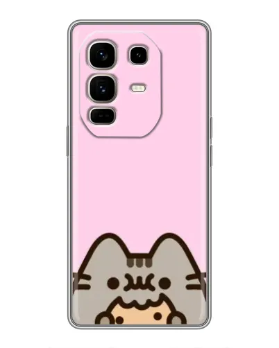 Чехол для Infinix Note 50 Pro Plus с картинкой «Pusheen и печенье» Чехол для Infinix Note 50 Pro Plus с картинкой «Pusheen и печенье»