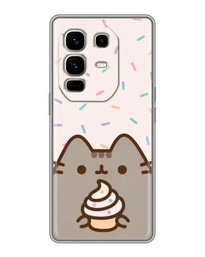 Чехол для Infinix Note 50 Pro Plus с картинкой «Пушин с кексом» Чехол для Infinix Note 50 Pro Plus с картинкой «Пушин с кексом»