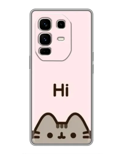 Чехол для Infinix Note 50 Pro Plus с картинкой «Пушин говорит Hi» Чехол для Infinix Note 50 Pro Plus с картинкой «Пушин говорит Hi»