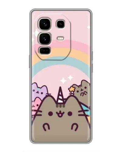 Чехол для Infinix Note 50 Pro Plus с картинкой «Единорог Pusheen» Чехол для Infinix Note 50 Pro Plus с картинкой «Единорог Pusheen»