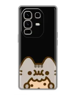 Чехол для Infinix Note 50 Pro Plus с картинкой «Пушин на черном»