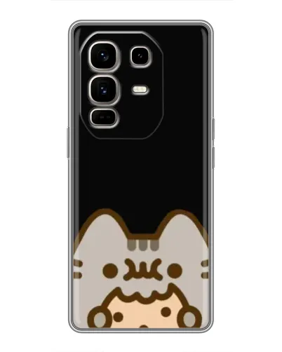 Чехол для Infinix Note 50 Pro Plus с картинкой «Пушин на черном» Чехол для Infinix Note 50 Pro Plus с картинкой «Пушин на черном»