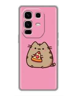 Чехол для Infinix Note 50 Pro Plus с картинкой «Пушин с пиццей»