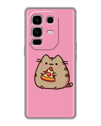 Чехол для Infinix Note 50 Pro Plus с картинкой «Пушин с пиццей» Чехол для Infinix Note 50 Pro Plus с картинкой «Пушин с пиццей»