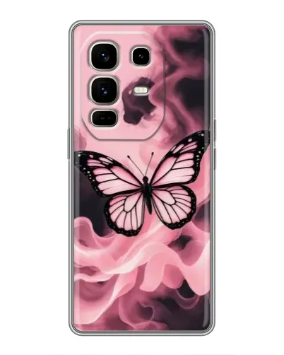 Чохол для Infinix Note 50 Pro Plus з картинкою «Метелик у диму» Чохол для Infinix Note 50 Pro Plus з картинкою «Метелик у диму»