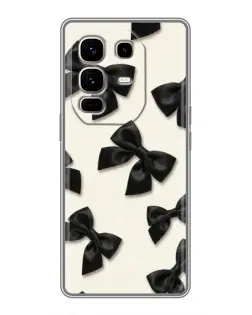 Чохол для Infinix Note 50 Pro Plus з картинкою «Чорні бантики»