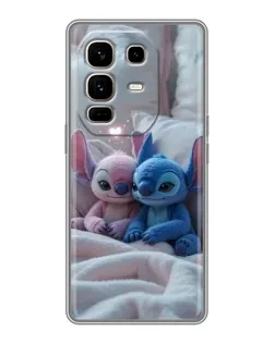 Чехол для Infinix Note 50 Pro Plus с картинкой «Плюшевые Стич Ангел»