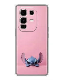 Чехол для Infinix Note 50 Pro Plus с картинкой «Stitch выглядывает»