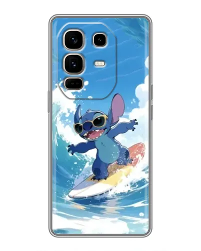 Чехол для Infinix Note 50 Pro Plus с картинкой «Стич на волне»