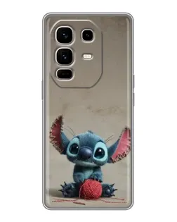 Чехол для Infinix Note 50 Pro Plus с картинкой «Стич на коричневом фоне»
