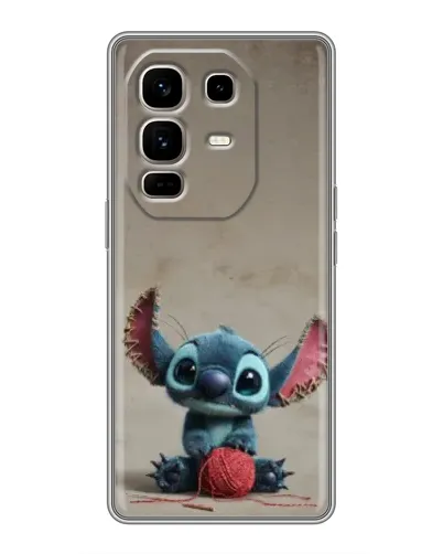 Чехол для Infinix Note 50 Pro Plus с картинкой «Стич на коричневом фоне»
