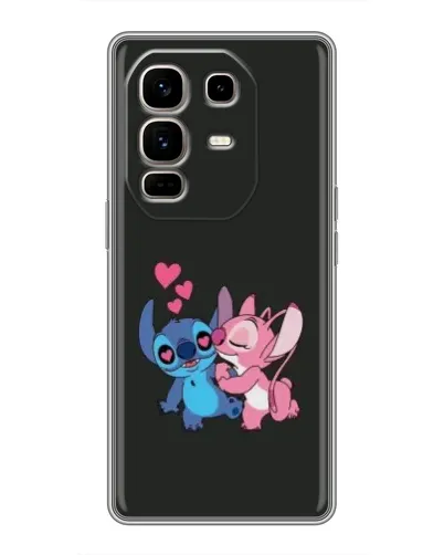 Чехол для Infinix Note 50 Pro Plus с картинкой «Анжел целует Стича»