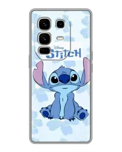 Чехол для Infinix Note 50 Pro Plus с картинкой «Stitch среди цветов»