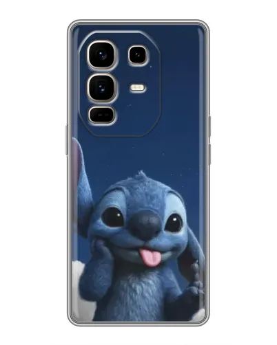 Чехол для Infinix Note 50 Pro Plus с картинкой «Стич в облаках»