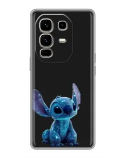 Чехол для Infinix Note 50 Pro Plus с картинкой «Стич на черном»