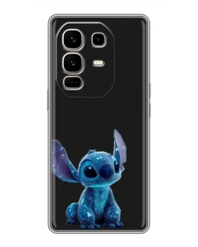 Чехол для Infinix Note 50 Pro Plus с картинкой «Стич на черном»