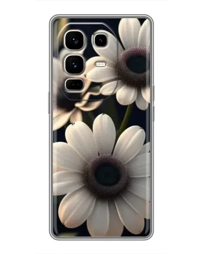 Чехол для Infinix Note 50 Pro Plus с картинкой «Белые маргаритки макро» Чехол для Infinix Note 50 Pro Plus с картинкой «Белые маргаритки макро»