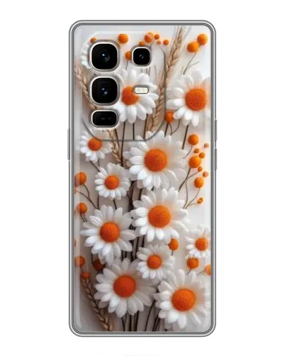 Чехол для Infinix Note 50 Pro Plus с картинкой «Белые сухоцветы» Чехол для Infinix Note 50 Pro Plus с картинкой «Белые сухоцветы»