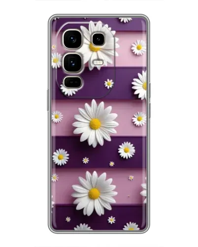 Чехол для Infinix Note 50 Pro Plus с картинкой «Ромашки на фиолетовом» Чехол для Infinix Note 50 Pro Plus с картинкой «Ромашки на фиолетовом»