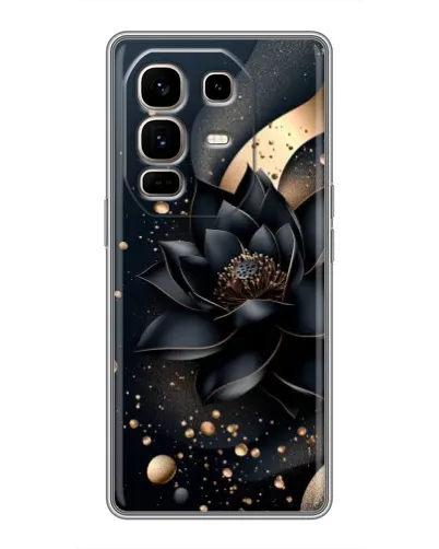 Чехол для Infinix Note 50 Pro Plus с картинкой «Черный лотос» Чехол для Infinix Note 50 Pro Plus с картинкой «Черный лотос»