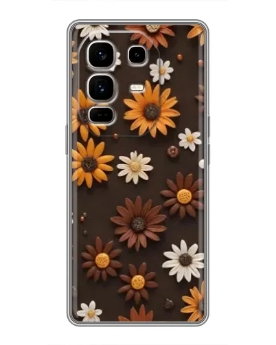 Чехол для Infinix Note 50 Pro Plus с картинкой «Узор из маленьких подсолнухов» Чехол для Infinix Note 50 Pro Plus с картинкой «Узор из маленьких подсолнухов»