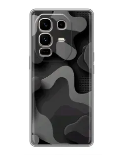 Чохол для Infinix Note 50 Pro Plus з картинкою «Темний абстрактний камуфляж»