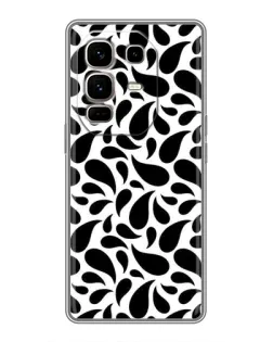 Чохол для Infinix Note 50 Pro Plus з картинкою «Контрастні чорні краплі»