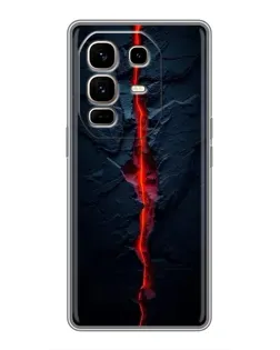 Чохол для Infinix Note 50 Pro Plus з картинкою «Червона лавова тріщина»