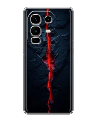 Чохол для Infinix Note 50 Pro Plus з картинкою «Червона лавова тріщина»