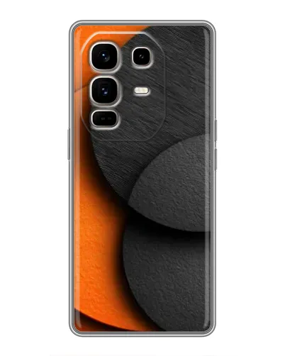Чохол для Infinix Note 50 Pro Plus з картинкою «Геометрія помаранчевих кіл»