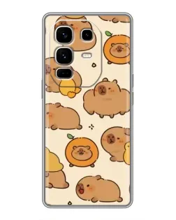 Чохол для Infinix Note 50 Pro Plus з картинкою «Капібари з апельсинами»
