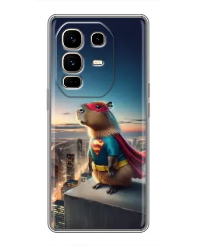 Чехол для Infinix Note 50 Pro Plus с картинкой «Капи-мен супергерой»