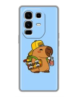 Чехол для Infinix Note 50 Pro Plus с картинкой «Капибара на скейте»