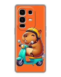 Чехол для Infinix Note 50 Pro Plus с картинкой «Капибара на скутере»