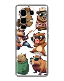 Чехол для Infinix Note 50 Pro Plus с картинкой «Крутые капибары музыканты»