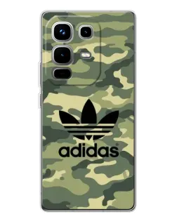 Чехол для Infinix Note 50 Pro с картинкой «Милитари стиль Adidas»