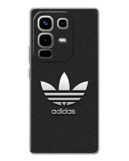 Чехол для Infinix Note 50 Pro с картинкой «Adidas Карбоновая текстура»