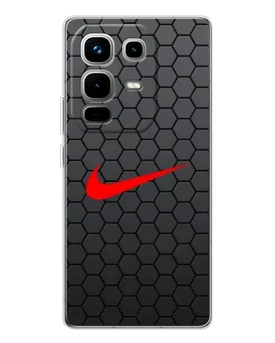 Чехол для Infinix Note 50 Pro с картинкой «Nike — карбоновая сетка»