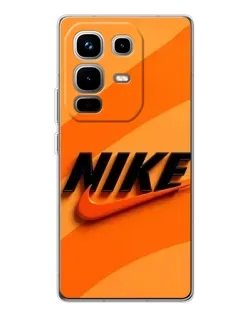 Чехол для Infinix Note 50 Pro с картинкой «Оранжевый драйв Nike»