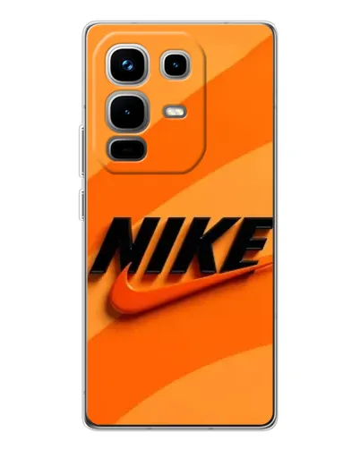 Чехол для Infinix Note 50 Pro с картинкой «Оранжевый драйв Nike»