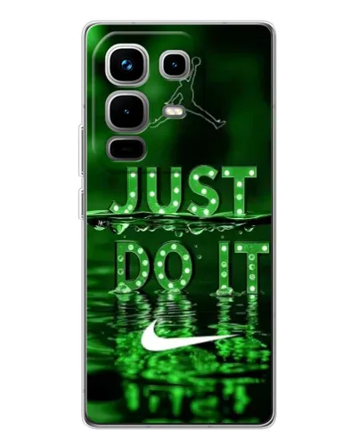 Чехол для Infinix Note 50 Pro с картинкой «Зеленый неоновый Nike»