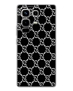 Чехол для Infinix Note 50 Pro с картинкой «Gucci — сетчатый паттерн»