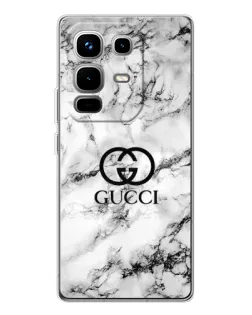 Чехол для Infinix Note 50 Pro с картинкой «Gucci — мраморный шик»