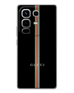 Чехол для Infinix Note 50 Pro с картинкой «Gucci — строгая линия»