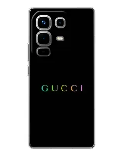 Чехол для Infinix Note 50 Pro с картинкой «Gucci — неоновый минимализм»