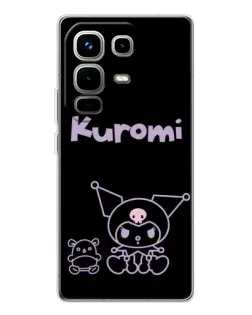 Чехол для Infinix Note 50 Pro с картинкой «Kuromi — черный минимализм» Чехол для Infinix Note 50 Pro с картинкой «Kuromi — черный минимализм»