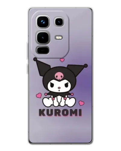 Чехол для Infinix Note 50 Pro с картинкой «Kuromi — фиолетовый арт»
